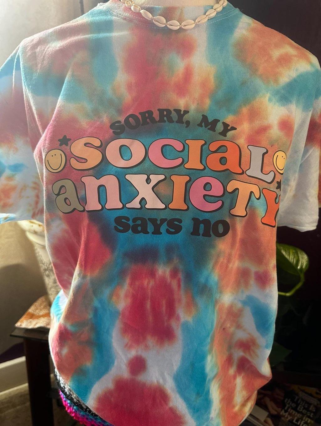 sorry my social anxiety says no, mental health awareness unisex t shirt.
